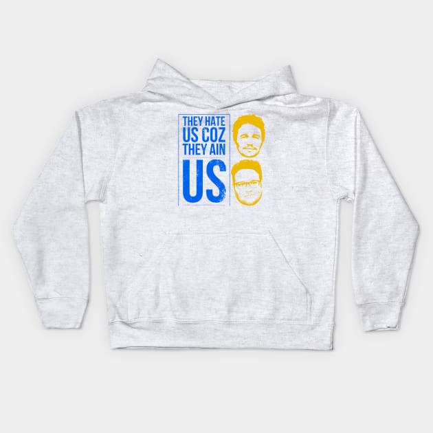 They hate us coz they ain us Kids Hoodie by throwback